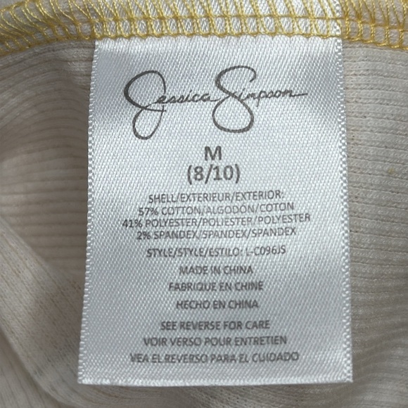 Jessica Simpson | Girls 8-10 Long Sleeve Striped Baseball T-Shirt NWT - Picture 4 of 6